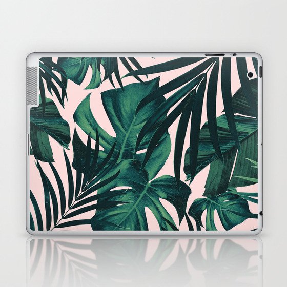 Tropical Jungle Leaves Pattern #5 #tropical #decor #art #society6 Laptop & iPad Skin