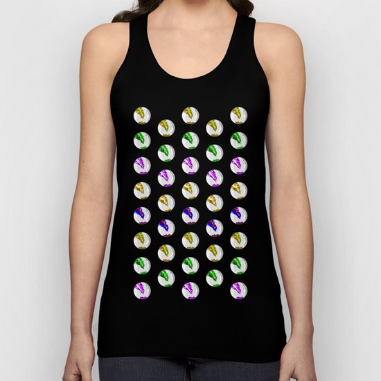 Marbles on Wood Pattern Unisex Tank Top
