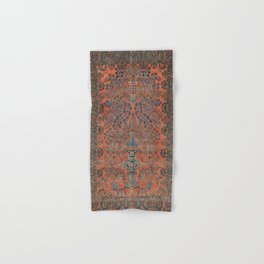 Beautiful Antique Persian Rug Ornamental Vintage Sarouk Carpet Hand & Bath Towel