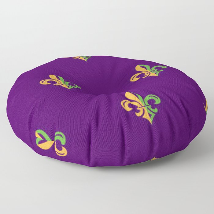 Mardi Gras Fleur-de-lis Floor Pillow