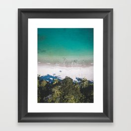 Beach vibes in Costa Rica Framed Art Print