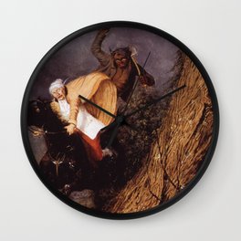 The Devil and Tom Walker - Charles Deas  Wall Clock