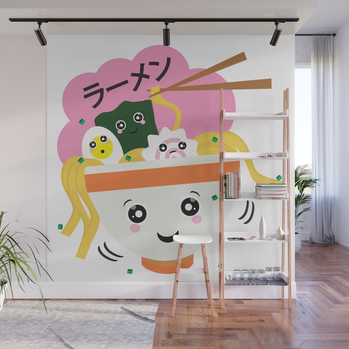 Cute Ramen Wall Mural