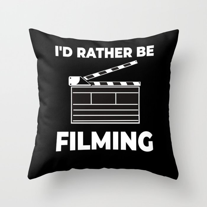 Film Director Filmmaker Filming Camera Filmmaking Throw Pillow