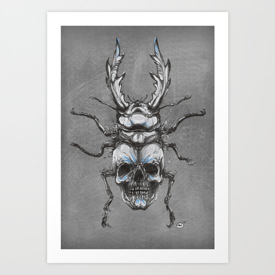 Beetleskull Art Print