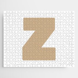 Z (Tan & White Letter) Jigsaw Puzzle