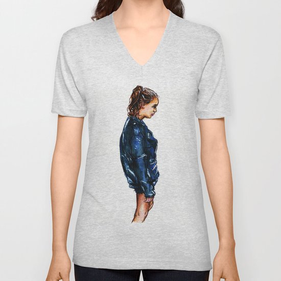 Tumblr Girl Unisex V Neck By Fridayshow Society6