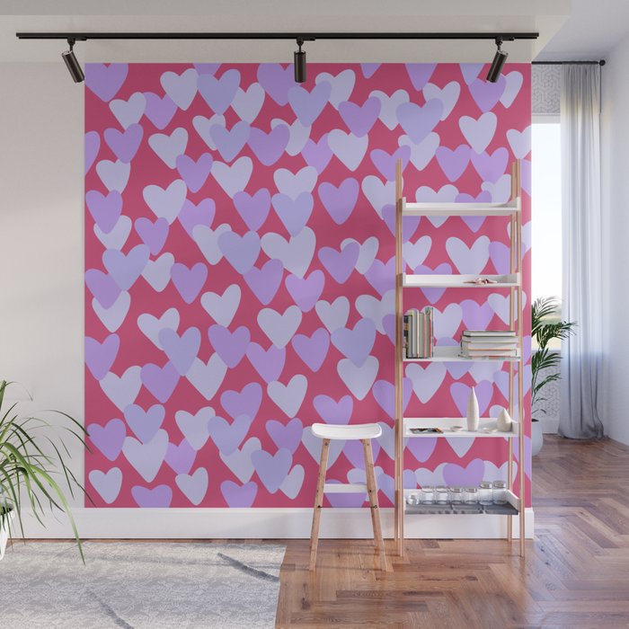 Love on My Mind - Purple and Pink Wall Mural