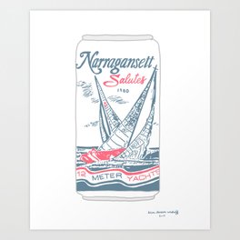 narragansett salutes Art Print