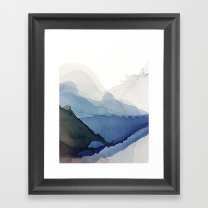 Norwegian fjords Framed Art Print