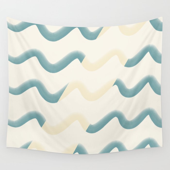 Like a slow wave Wall Tapestry