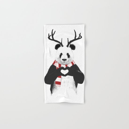 Xmas panda Hand & Bath Towel