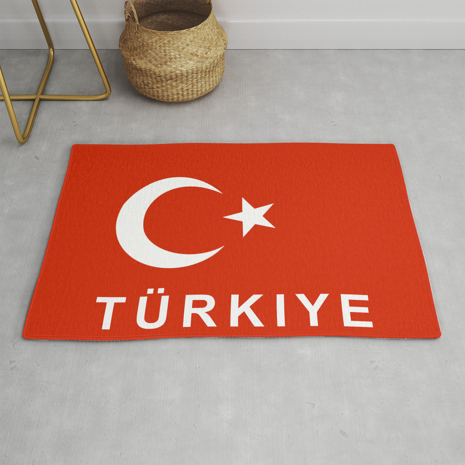 Turkey Turkish Country Flag Turkiye Name Text Rug By Tony4urban Society6