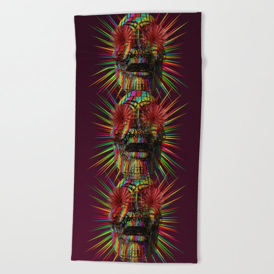PzySkull Beach Towel