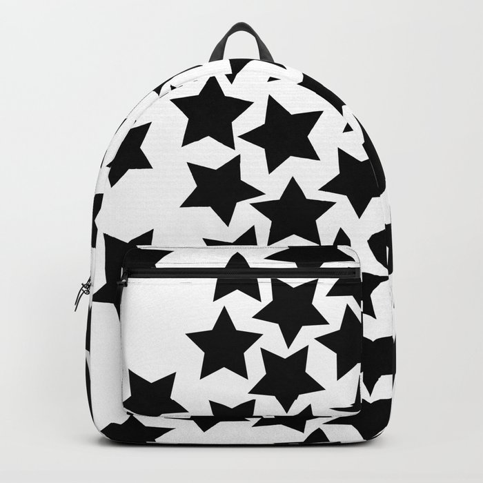 black backpack with stars
