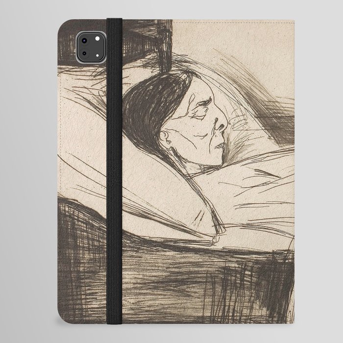 Edvard Munch The Dead Mother and Her Child Art Poster iPad Folio Case
