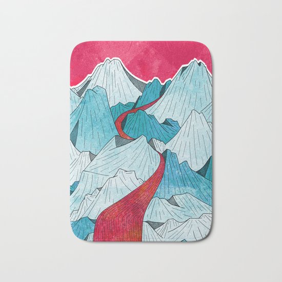 Red River In The Mountains Bath Mat