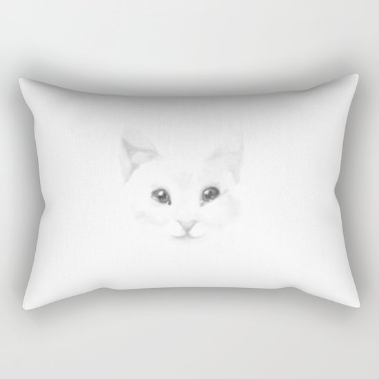 Winter cat Rectangular Pillow
