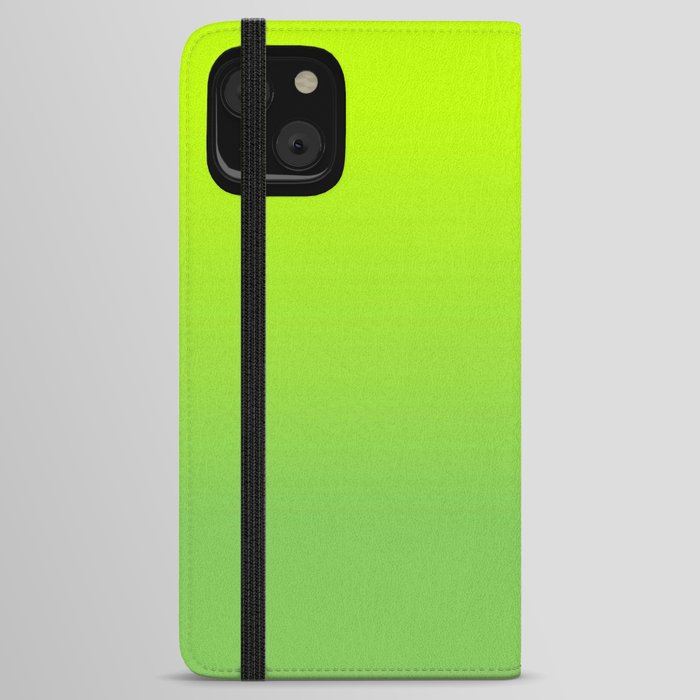 LIME GREEN OMBRE PATTERN iPhone Wallet Case