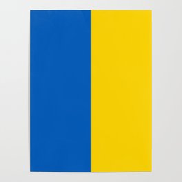 Ukrainian flag of Ukraine on all products  Poster
