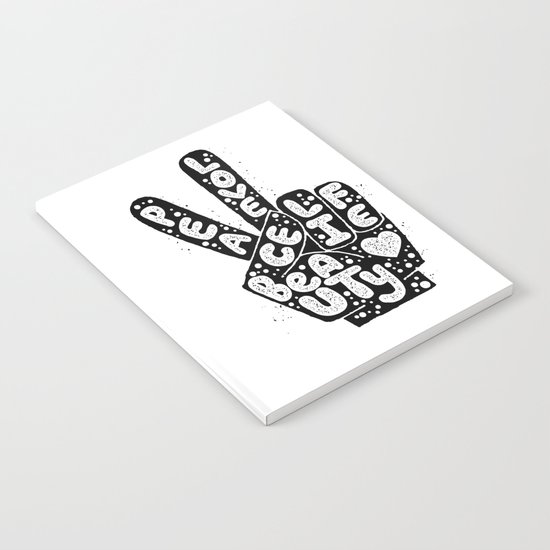 PEACE, LOVE, BEAUTY, LIFE Notebook