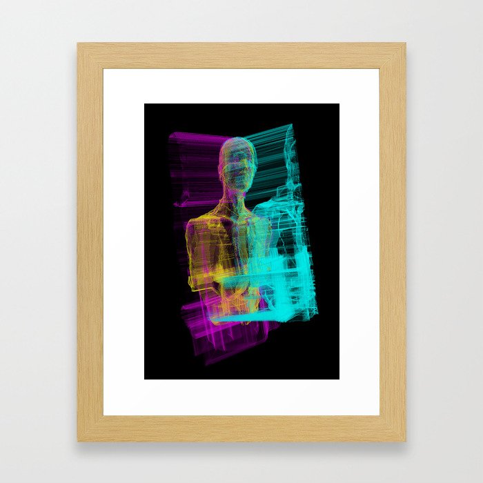Fragments of a human being Framed Art Print