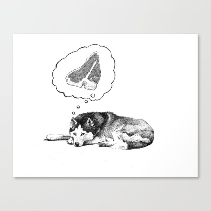 dog dreams Canvas Print