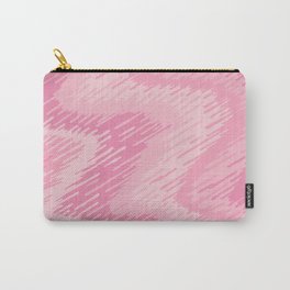 Pink abstract swirls pattern, Line abstract splatter Digital Illustration Background Carry-All Pouch