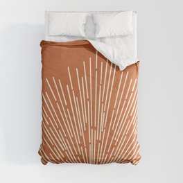 Terracota Minimalist Sun Comforter