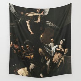 The Seven Works of Mercy - Caravaggio Wall Tapestry