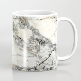 White and Rust Marble Slab Coffee Mug