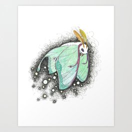 Luna Moth Art Print