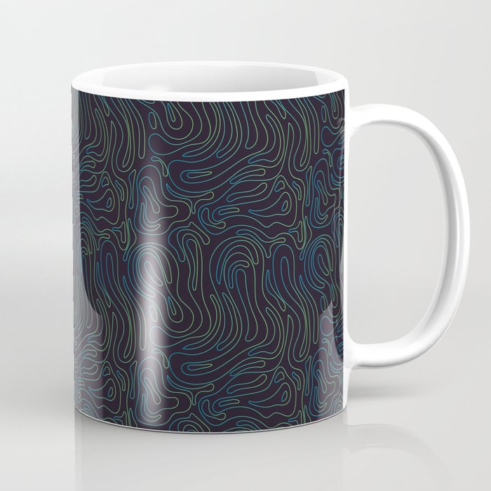 Fine Abstract Lines Gamer Print Coffee Mug