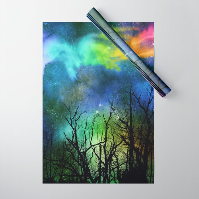 Aurora Sky Background 03 Wrapping Paper