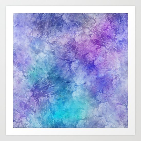 Frozen Leaves 12 Art Print