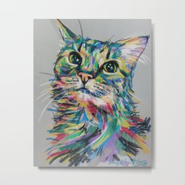 Tabby Cat Metal Print