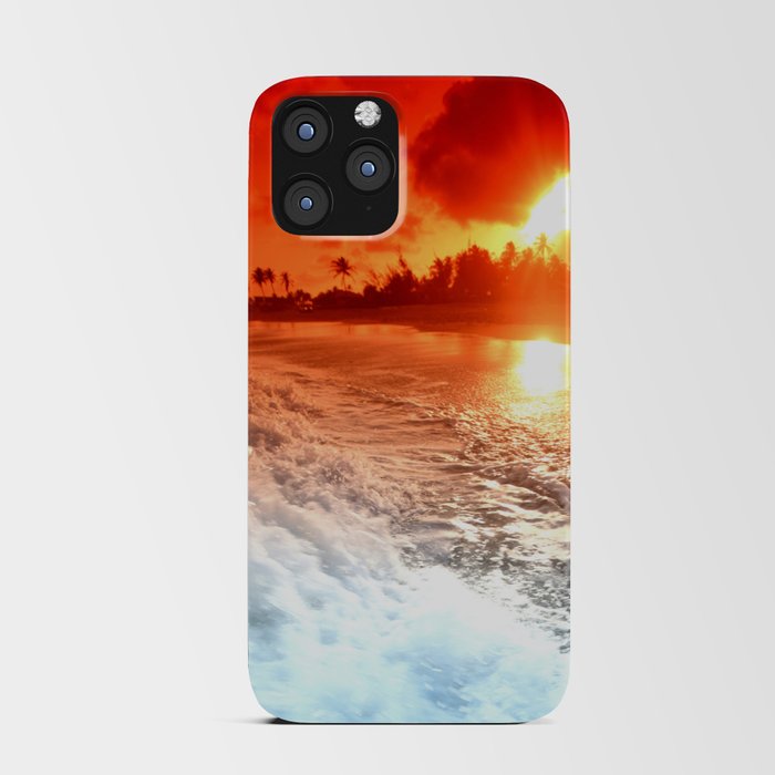 Ocean Waves Sunrise iPhone Card Case