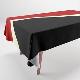 Simple Waves 2 - Red & Cream Tablecloth