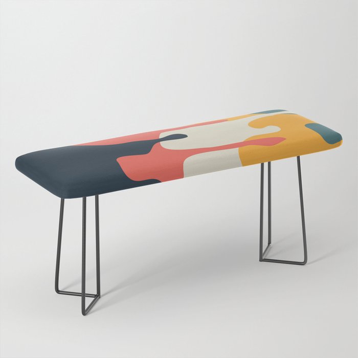 Colorful splatters Bench