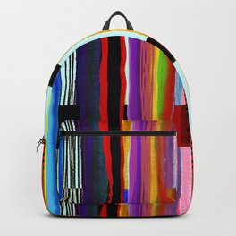 Tartan organic art stripes modern asymmetric  Backpack | Psycodelic, Drawing, Rainbow, Tartan, Gingham Modern, Asia, Linesart, Vichy Karo, Art Modern, Vivid Art 