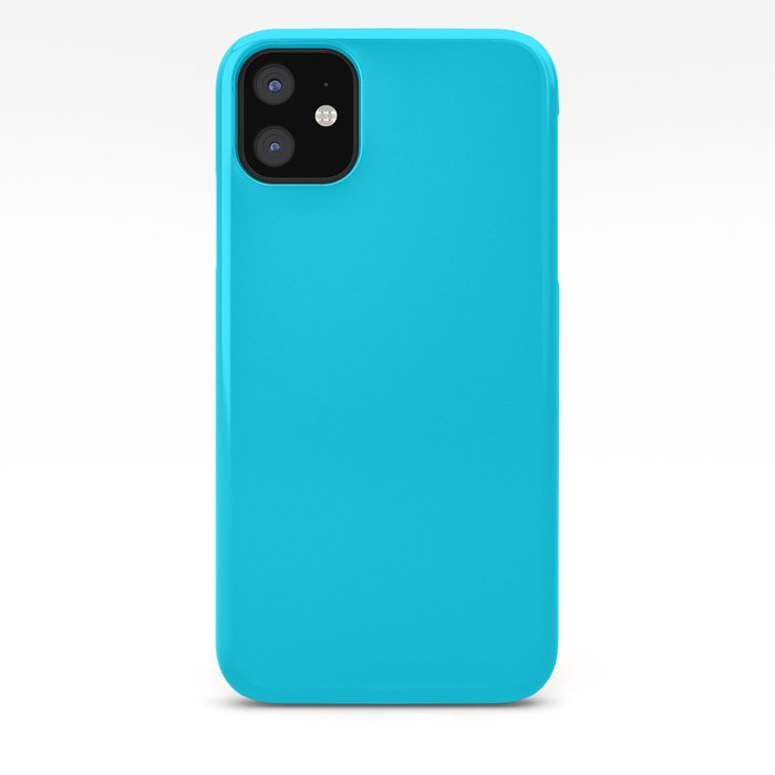 Neon blue phone case