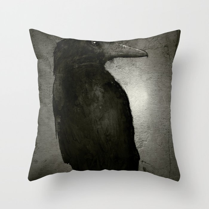 The Crow Throw Pillow