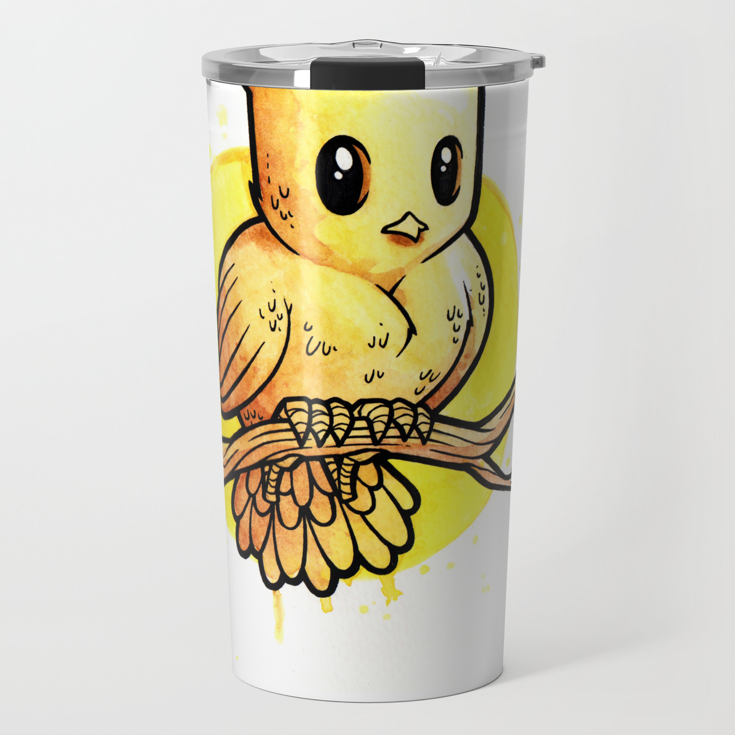 Stop Overthinking This Gosh Darn Crap And Just Draw A Bird Travel Mug By Chumpmagic Society6