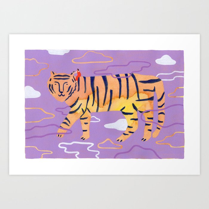 Le Tigre Art Print
