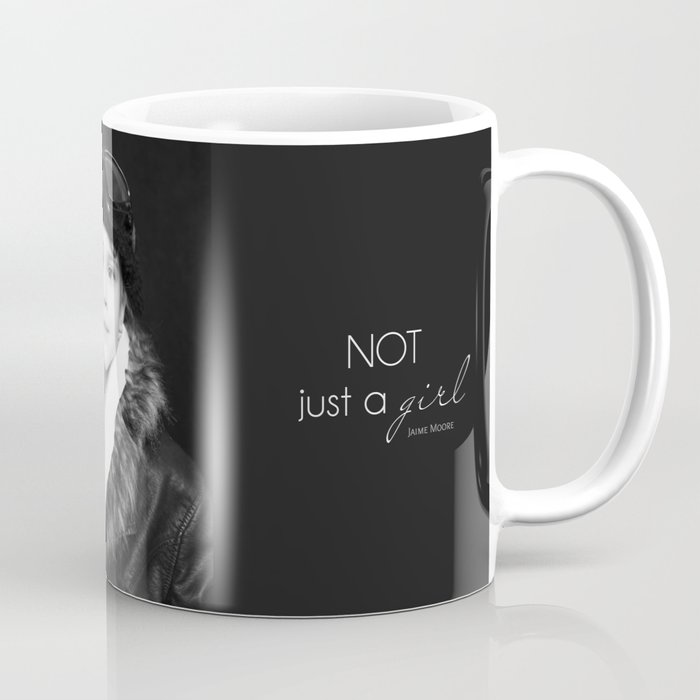 NOT Just A Girl | Emma | Amelia Earhart Portrait w/ quote Coffee Mug
