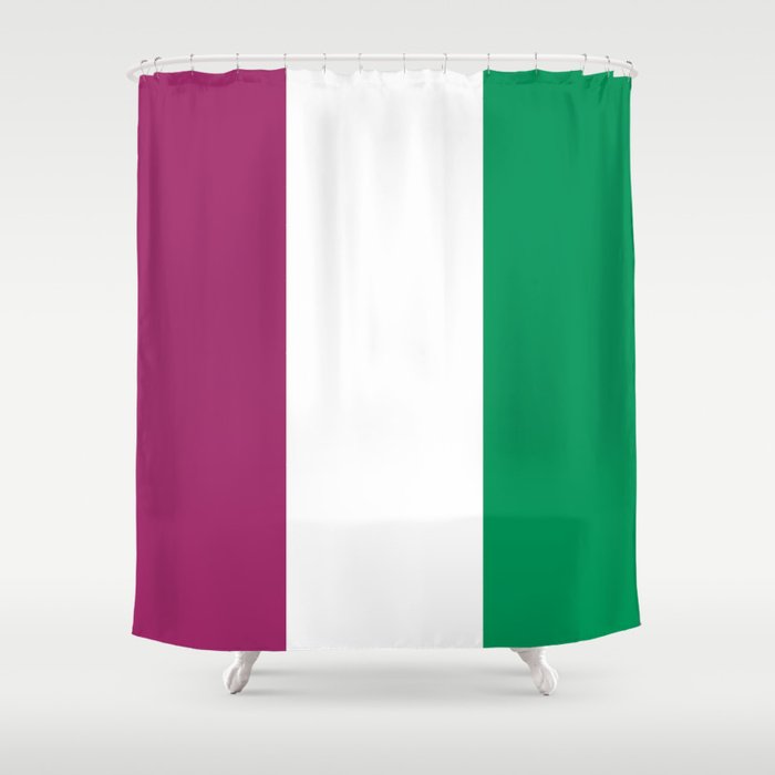 Flag of the suffragettes Shower Curtain