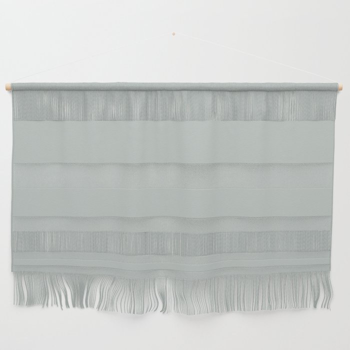 Pale Emerald Aqua-Green Gray Single Solid Color Coordinates with PPG Gale Force PPG10-08 Wall Hanging