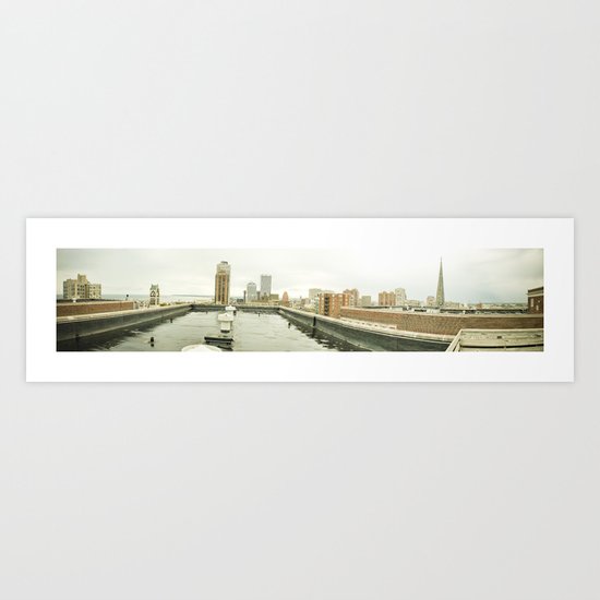 Atop a City Art Print