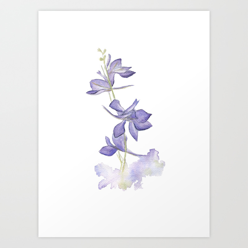 Larkspur Art Print by kaitmasters | Society6