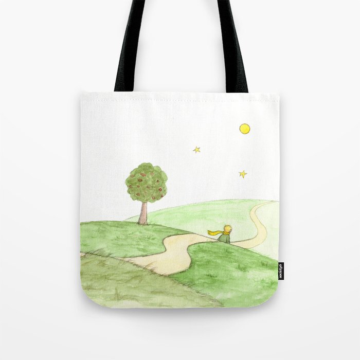 The Little Prince Portrait Illustration Tote Bag 